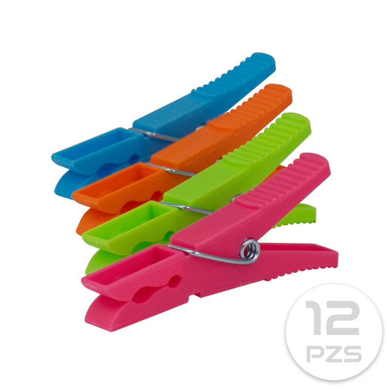 PACK 12 PINZAS COLORES