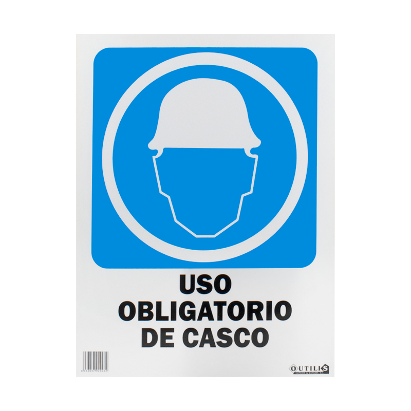 SEÑAL 40X30 "USO OBLIGATORIO CASCO"
