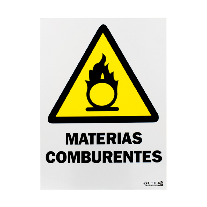SEÑAL 40X30 "MATERIAS COMBURENTES"