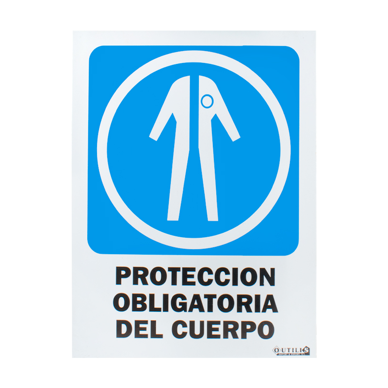 SEÑAL 40X30 "PROTECCIÓN OBLIGATORIA DEL CUERPO"