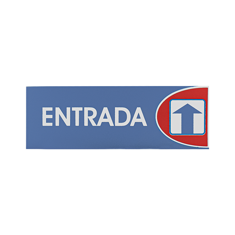 SEÑAL ADHESIVA 6X18 "ENTRADA"