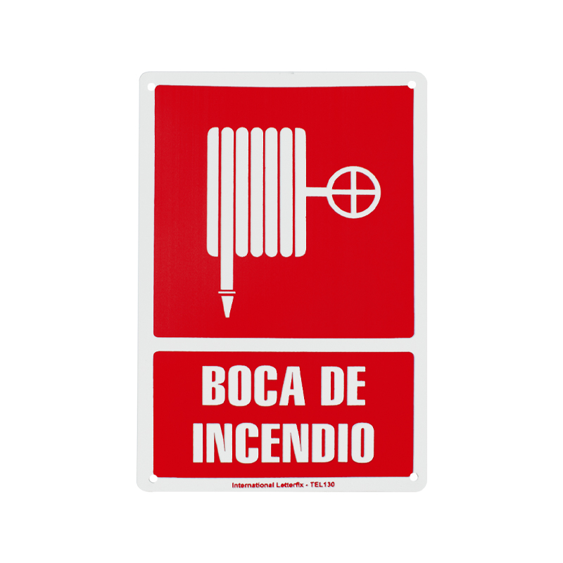 SEÑAL PVC 30X20 "BOCA DE INCENDIO"